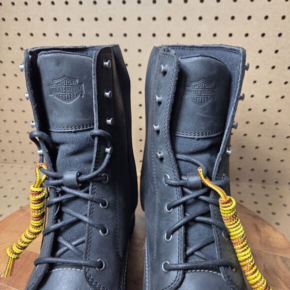 Harley-Davidson Motorcycle Men's Bentler Riding Boots Blk 7.5-Inch Sz 8.5 D96268 - Picture 5 of 13